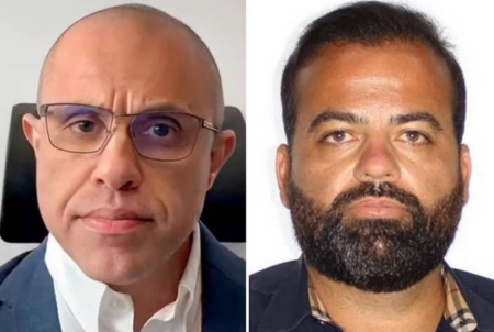 Da esquerda para direita, empresários Mohamad Hussein Mourad, apelidado de Primo, e Roberto Augusto Leme da Silva, o Beto Louco
